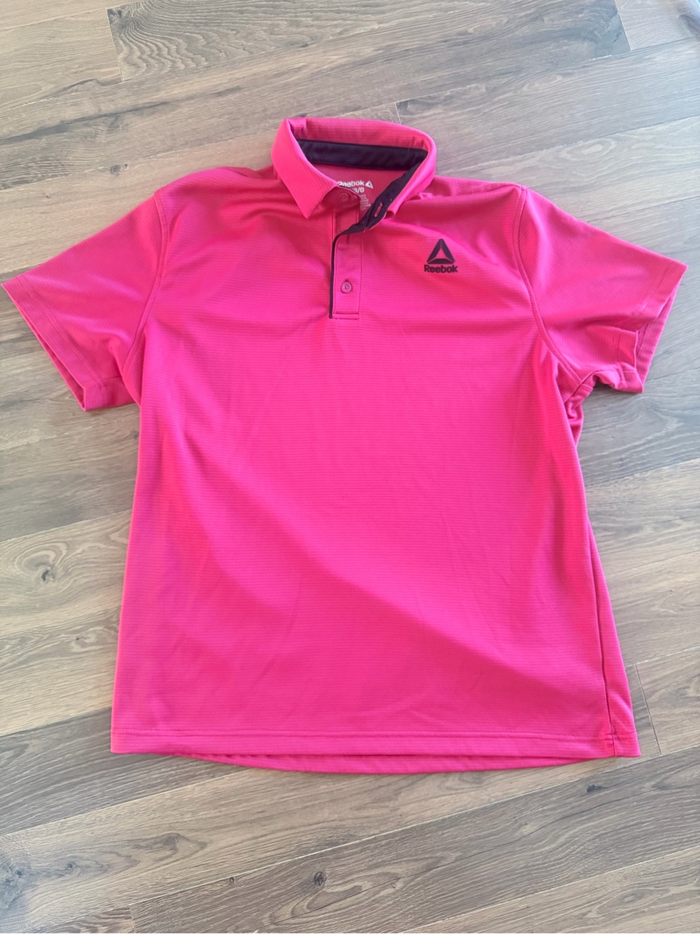 Reebok Hot Pink Performance Polo with Logo